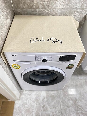 Wash&Dry Nakış işlemeli Makine Örtüsü