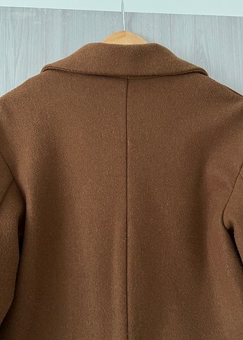 Kahverengi Düğmeli Klasik Kaban - Görsel 5