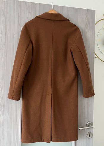 Kahverengi Düğmeli Klasik Kaban - Görsel 4