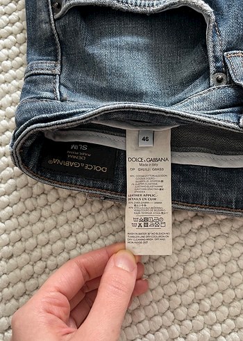 Dolce&Gabbana Erkek Gri Mavi Denim - Görsel 9