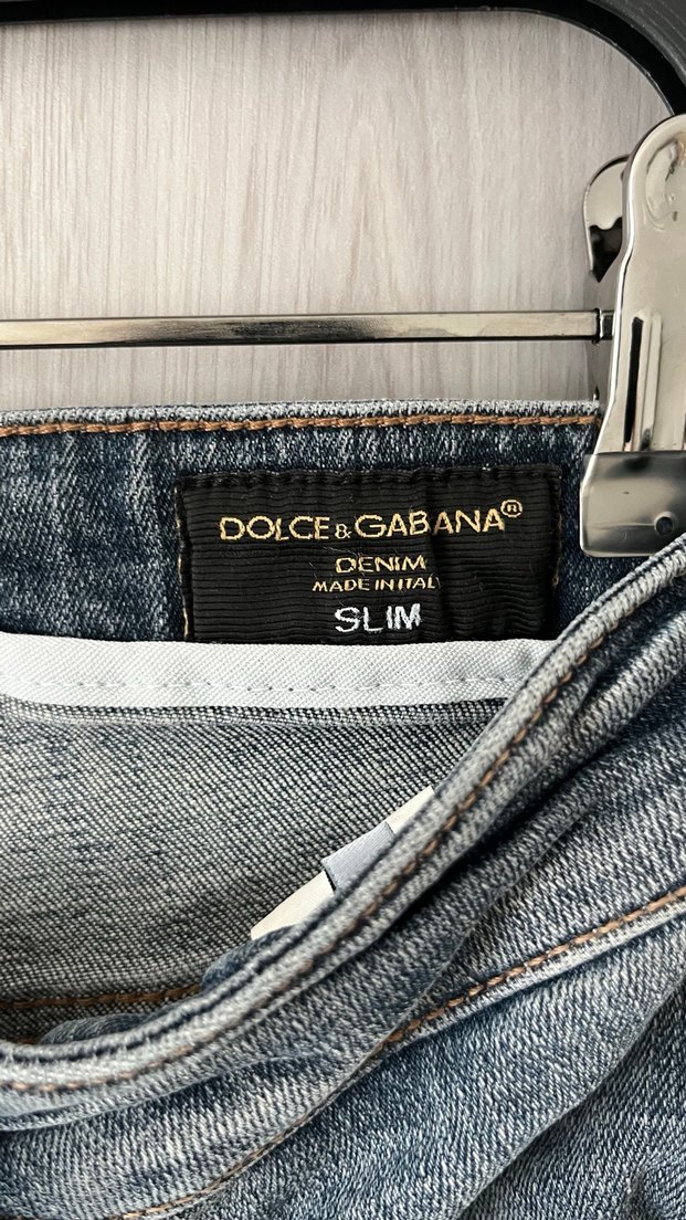 Dolce&Gabbana Erkek Gri Mavi Denim - Görsel 5