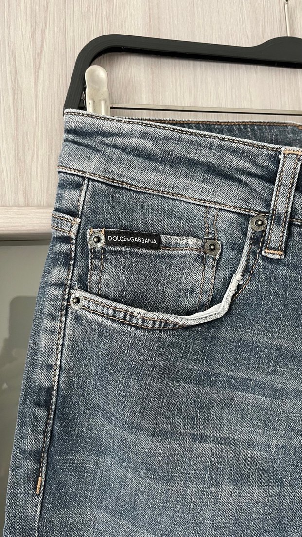 Dolce&Gabbana Erkek Gri Mavi Denim - Görsel 3