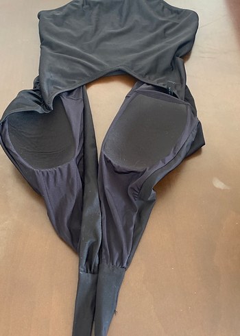 Siyah Drapeli Strappy Kadın Mayo - Görsel 2