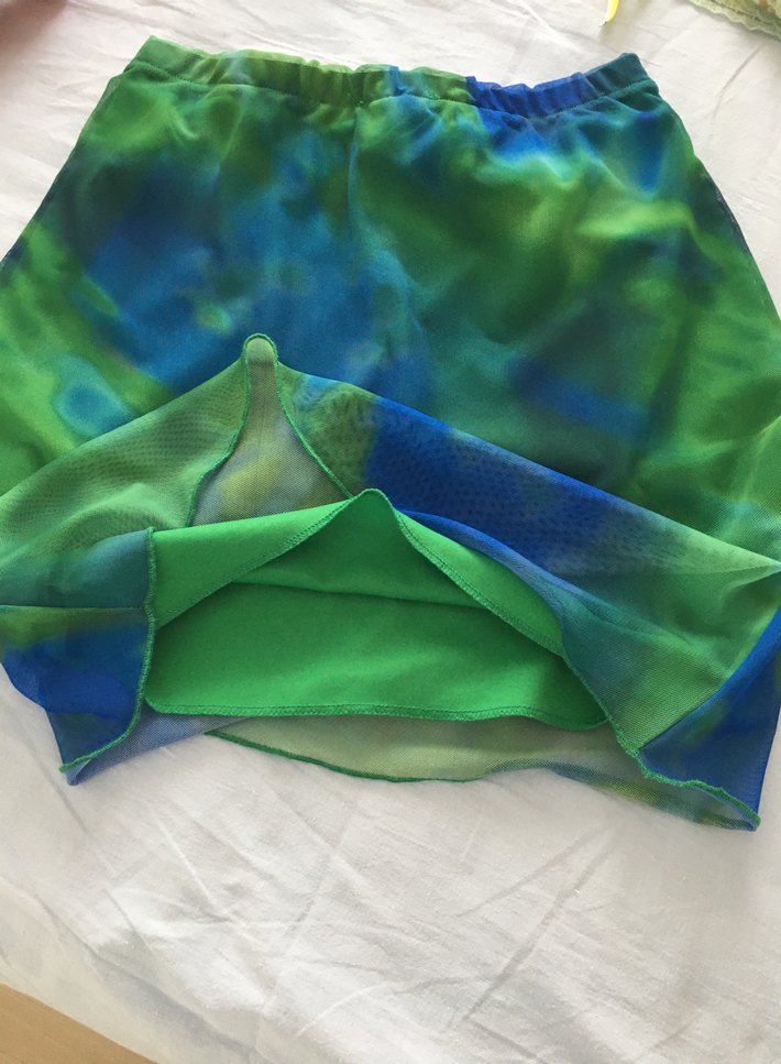 Renkli Batik Desenli Hamile Midi Etek - Görsel 2