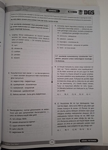 DGS 2024 3 deneme yediiklim  - Görsel 5