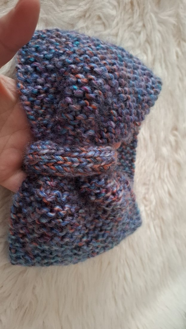 Çok Renkli Örgü Bohem Saç Bandı - Görsel 2