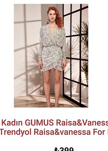 Gri pul payetli abiye elbise