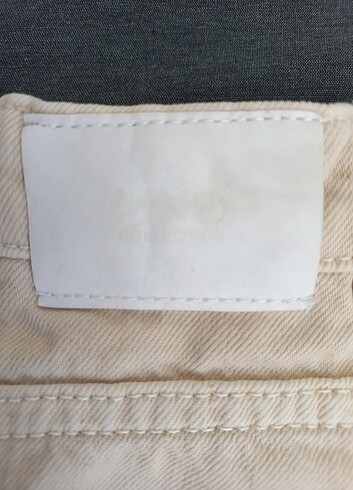 6-9 Ay Beden Mango kız çocuk denim bej etek