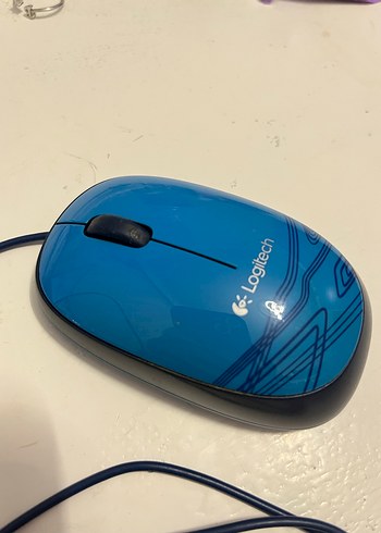 Logitech Kablolu Mavi Bilgisayar Mouse - Görsel 2