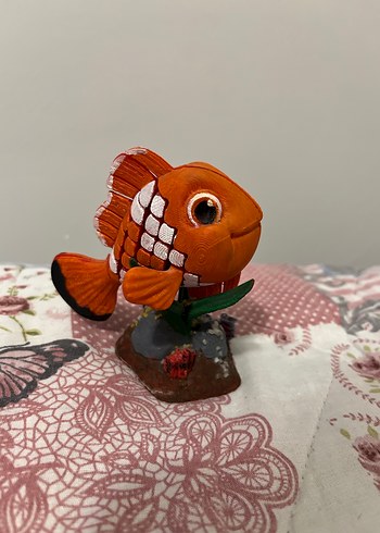 Renkli Turuncu Balık Figür - Görsel 3