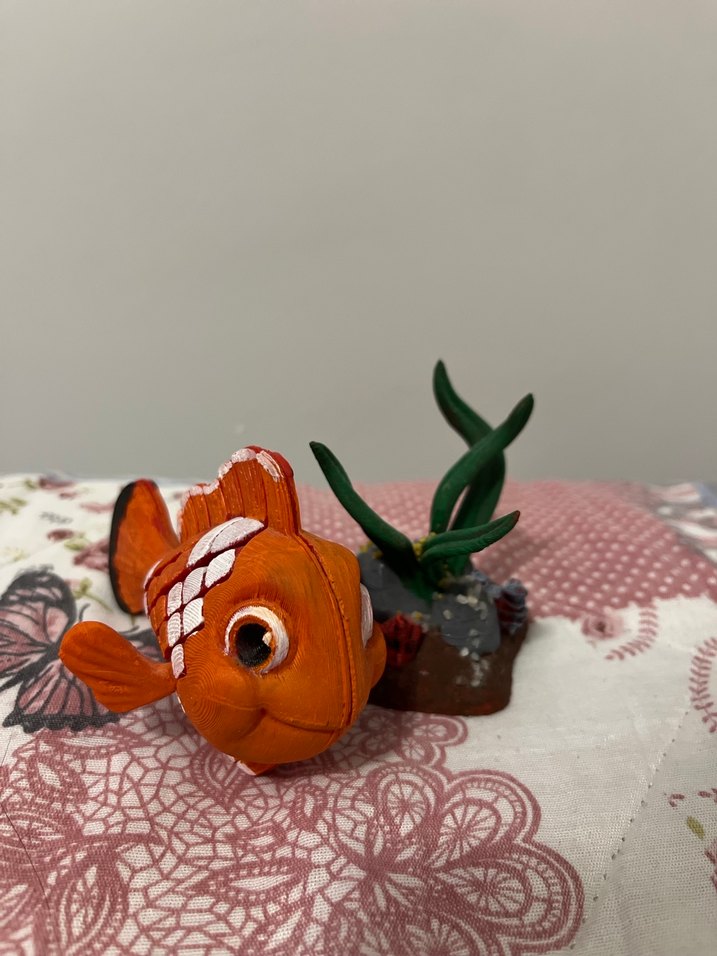 Renkli Turuncu Balık Figür - Görsel 4