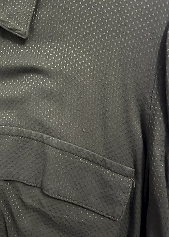 Kadın Haki Düğmeli Uzun Kollu Gömlek - Görsel 4