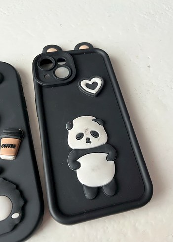 Düğmeli Siyah Gotik Telefon Kılıfı - Görsel 2