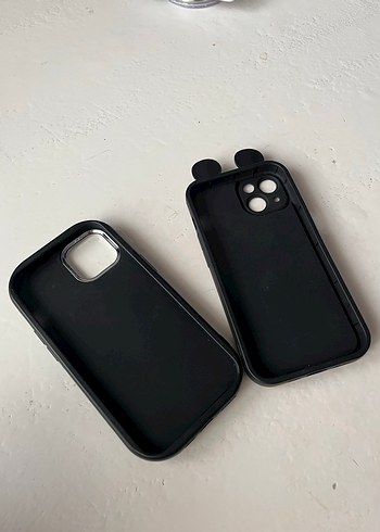 Düğmeli Siyah Gotik Telefon Kılıfı - Görsel 3