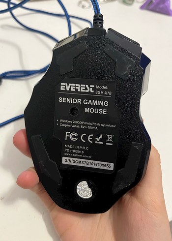 Mavi Kablolu Gaming Mouse - Görsel 3