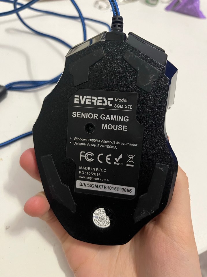 Mavi Kablolu Gaming Mouse - Görsel 3