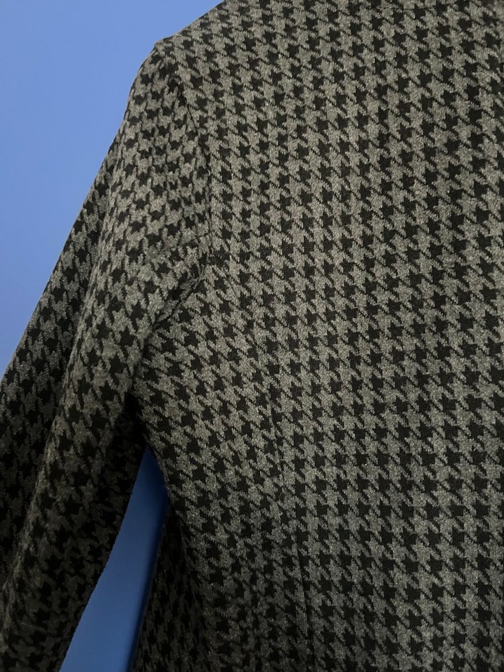 Gri Kadın Midi Blazer Ceket - Görsel 3