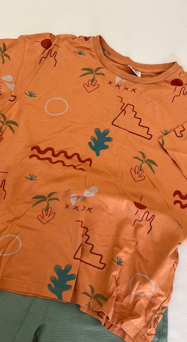 Erkek çocuk Karışık Desenli Kısa Kollu Takım - Görsel 3