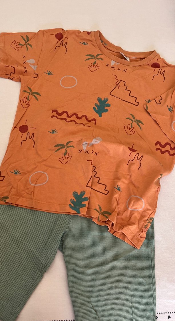 Erkek çocuk Karışık Desenli Kısa Kollu Takım - Görsel 2