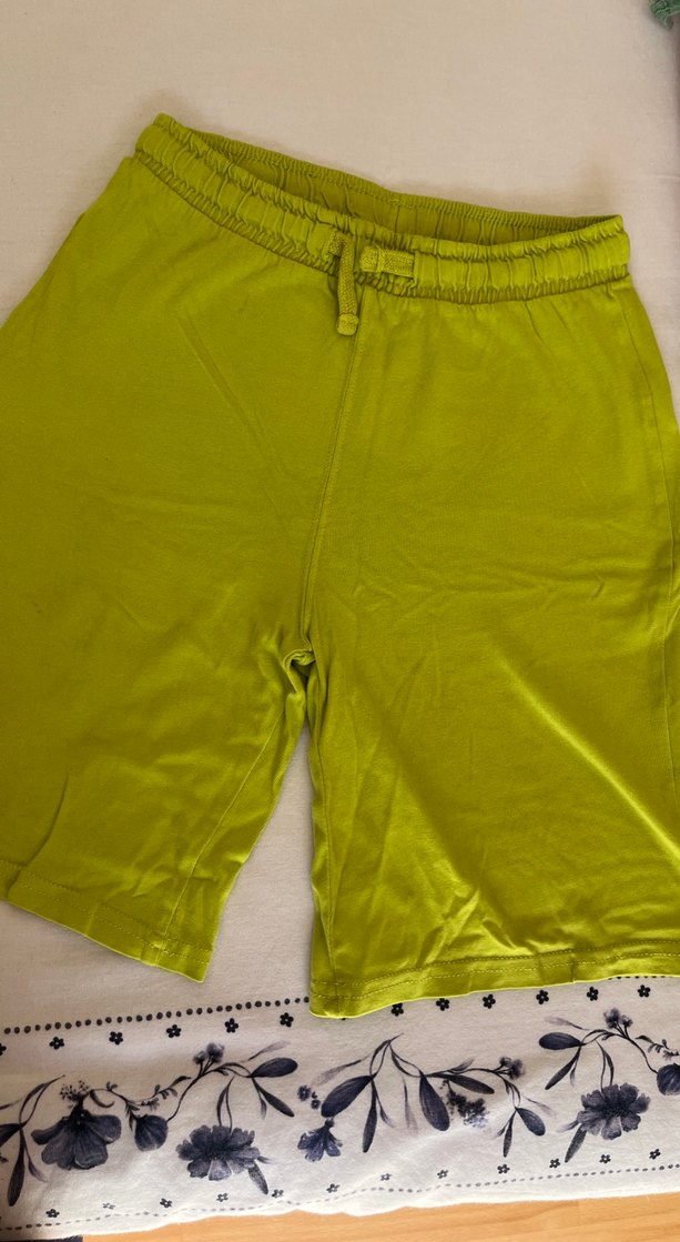 Erkek çocuk Yeşil Midi Şort - Görsel 3