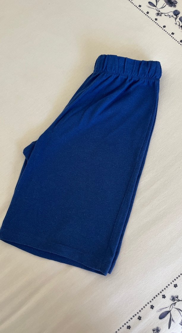 Erkek Mavi Rahat Kesim Şort - Görsel 3