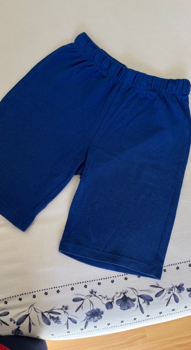 Erkek Mavi Rahat Kesim Şort - Görsel 2