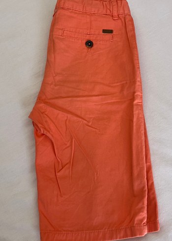 Parlak Turuncu Erkek Midi Şort Kemerli - Görsel 2