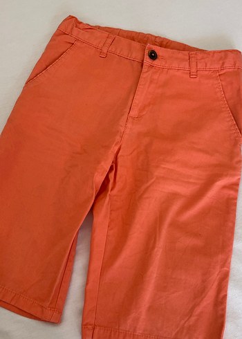 Parlak Turuncu Erkek Midi Şort Kemerli - Görsel 3