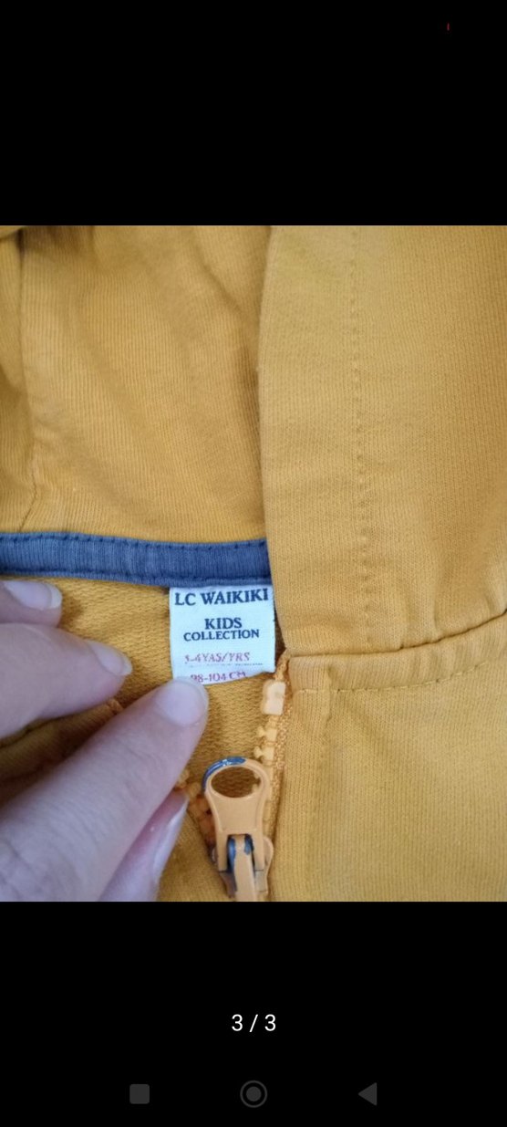 Sarı Kapüşonlu Erkek Çocuk Sweatshirt - Görsel 3