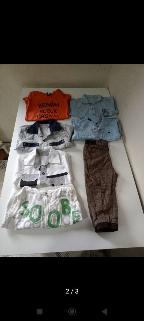 Erkek Bebek Kısa Kollu Kahverengi Takım - Görsel 2