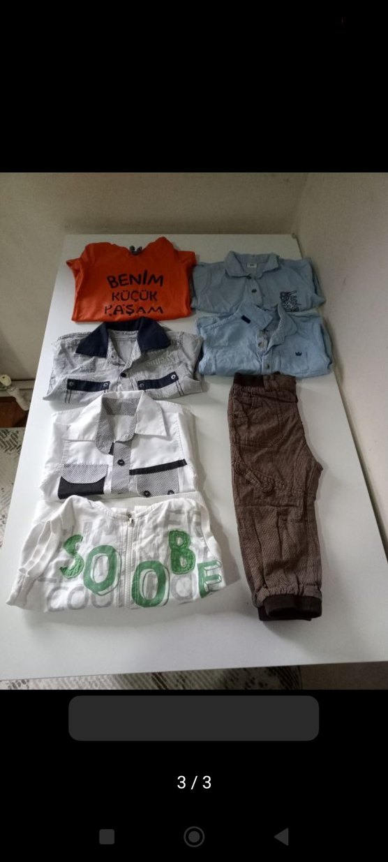 Erkek Bebek Kısa Kollu Kahverengi Takım - Görsel 3