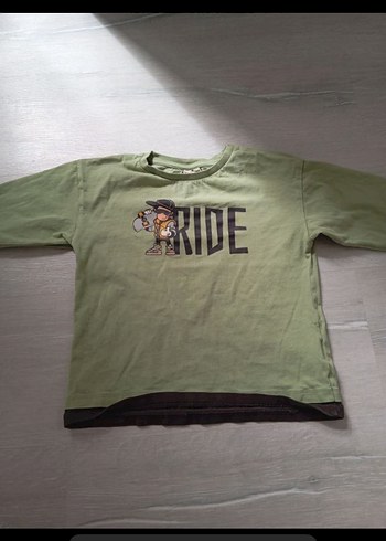 Yeşil Biker Desenli Erkek Sweatshirt - Görsel 3