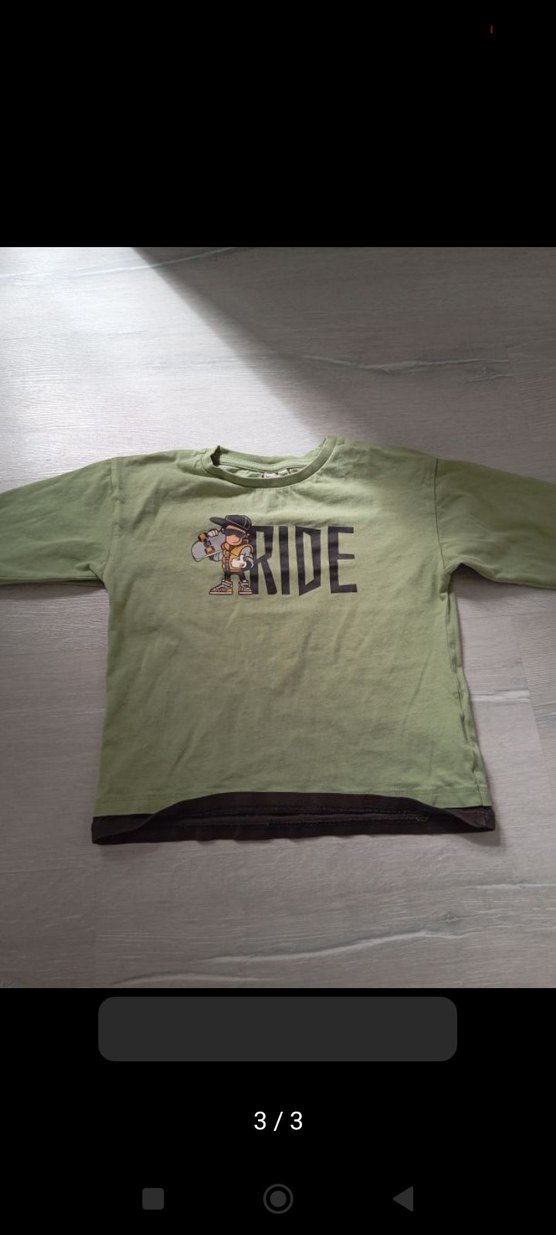 Yeşil Biker Desenli Erkek Sweatshirt - Görsel 3