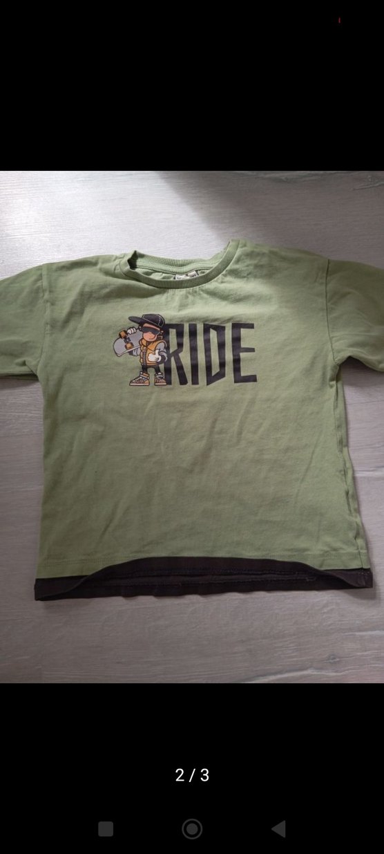 Yeşil Biker Desenli Erkek Sweatshirt - Görsel 2