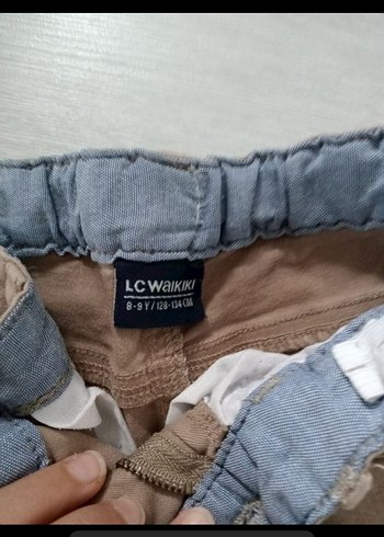 Bej Kemerli Erkek Çocuk Keten Pantolon - Görsel 3