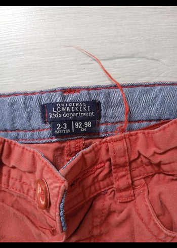 Erkek Çocuk Kırmızı Denim Pantolon - Görsel 3