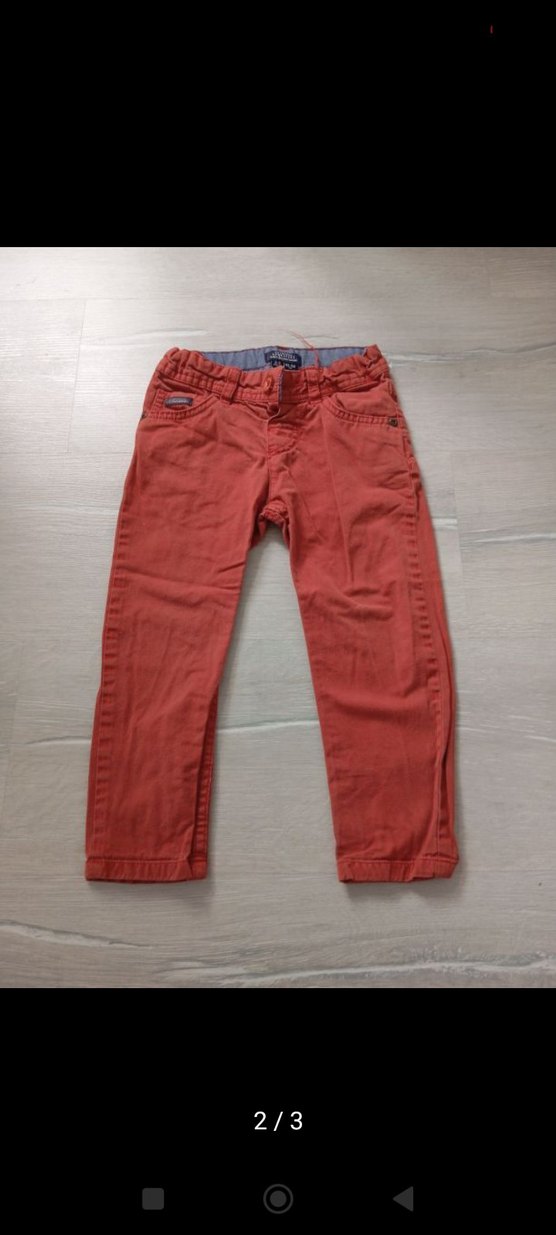 Erkek Çocuk Kırmızı Denim Pantolon - Görsel 2