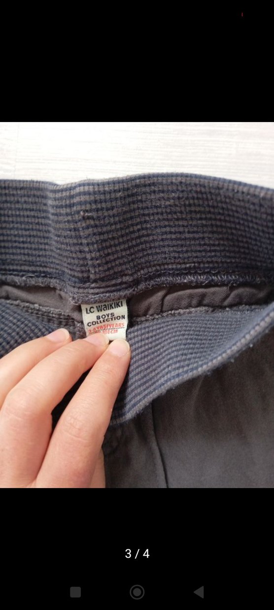 Erkek Çocuk Basic Pamuklu Pantolon - Görsel 3