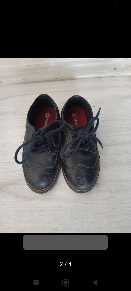 Koyu Mavi Erkek Çocuk Bağcıklı Ayakkabı - Görsel 2