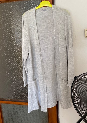 LC Waikiki Gri Midi Uzun Kollu Triko Hırka