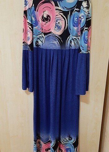 38-40 beden saks mavisi elbise