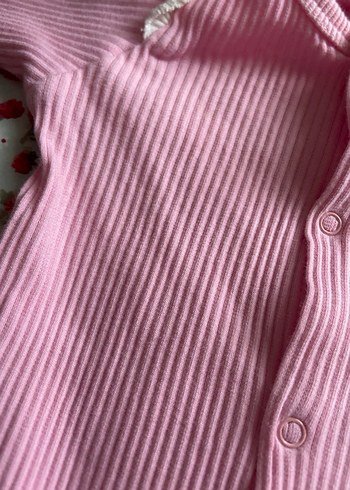 Nakışlı Pembe Bebek tulumu - Görsel 3