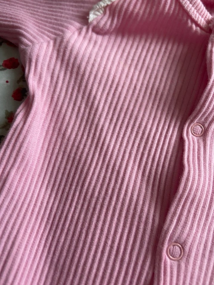 Nakışlı Pembe Bebek tulumu - Görsel 3