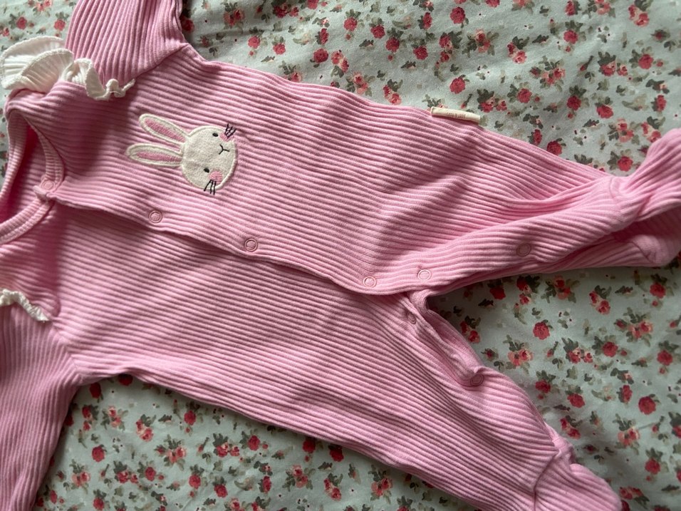 Nakışlı Pembe Bebek tulumu - Görsel 2