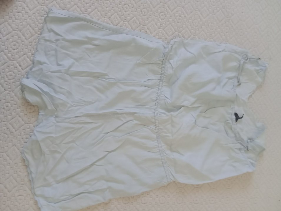 Yazlık ince kadın kot tulum - Görsel 2