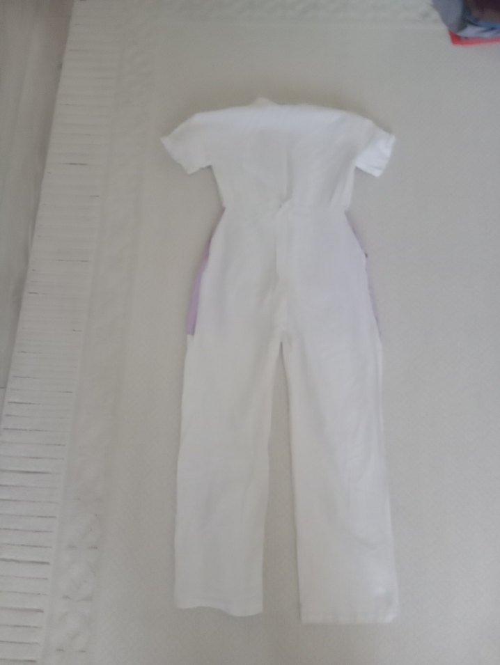 Lila-Beyaz Kot Tulum - Görsel 5