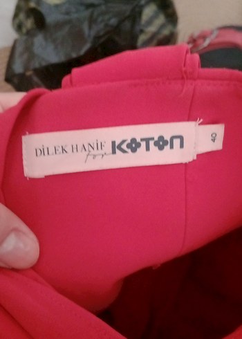 Özel Tasarım-Kırmızı Drapeli Uzun Abiye Elbise - Görsel 5