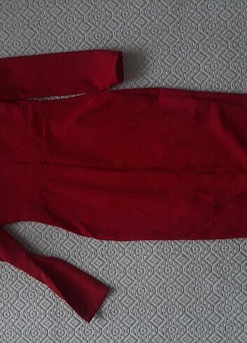 l Beden kırmızı Renk Midi Boy elbise