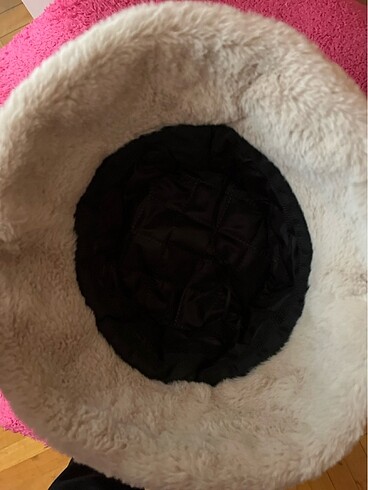 Beden Camel peluş bucket şapka