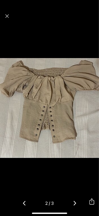 Diğer Korse krem rengi crop